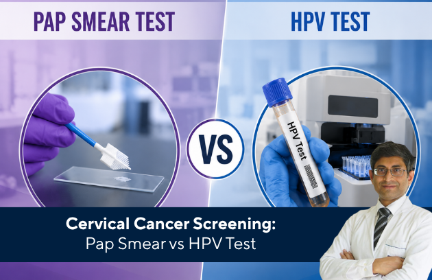 Pap smear test and HPV test for cervical cancer screening